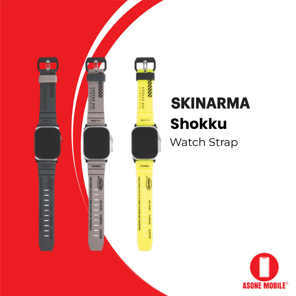 SKINARMA Shokku Untuk Apple Watch Ultra 42/44/45/49mm Kuning/Coklat Cerah/Hijau Tua