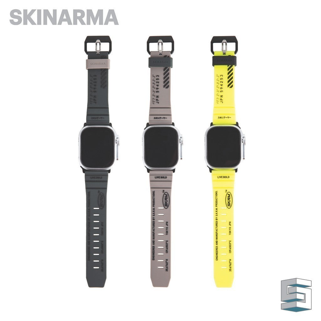 SKINARMA Shokku Untuk Apple Watch Ultra 42/44/45/49mm Kuning/Coklat Cerah/Hijau Tua