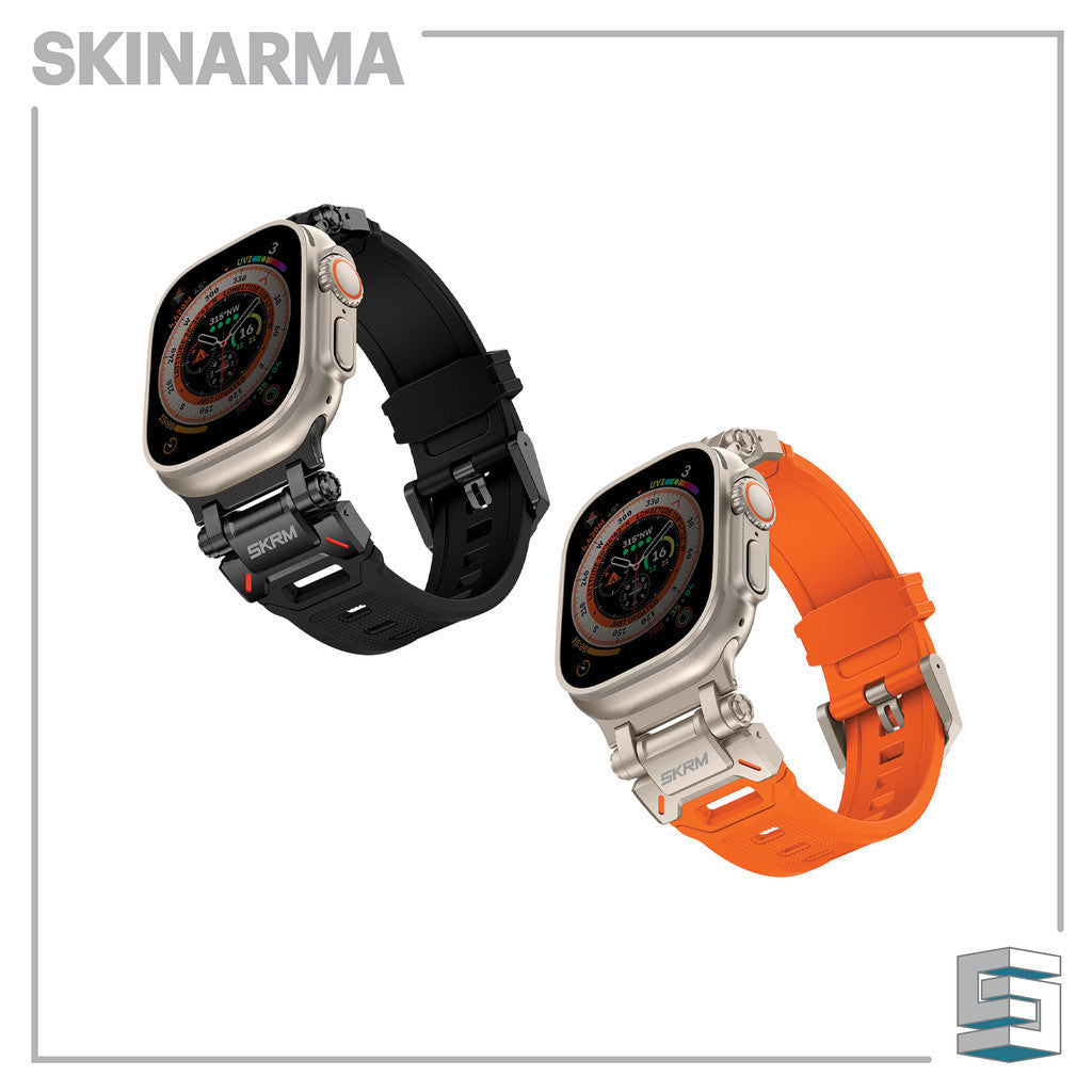 SKINARMA Titon Strap For Apple Watch Ultra 49/45/44mm - Orange/ Black