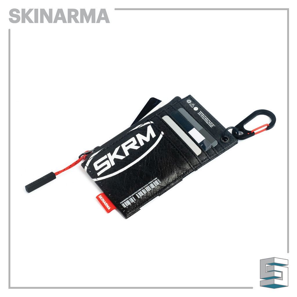Pemegang Kad SKINARMA Comet dengan Poket Utiliti - Hitam/ Perak