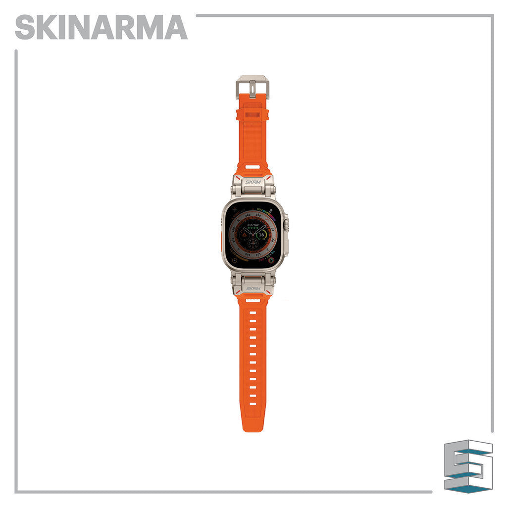 SKINARMA Titon Strap For Apple Watch Ultra 49/45/44mm - Orange/ Black