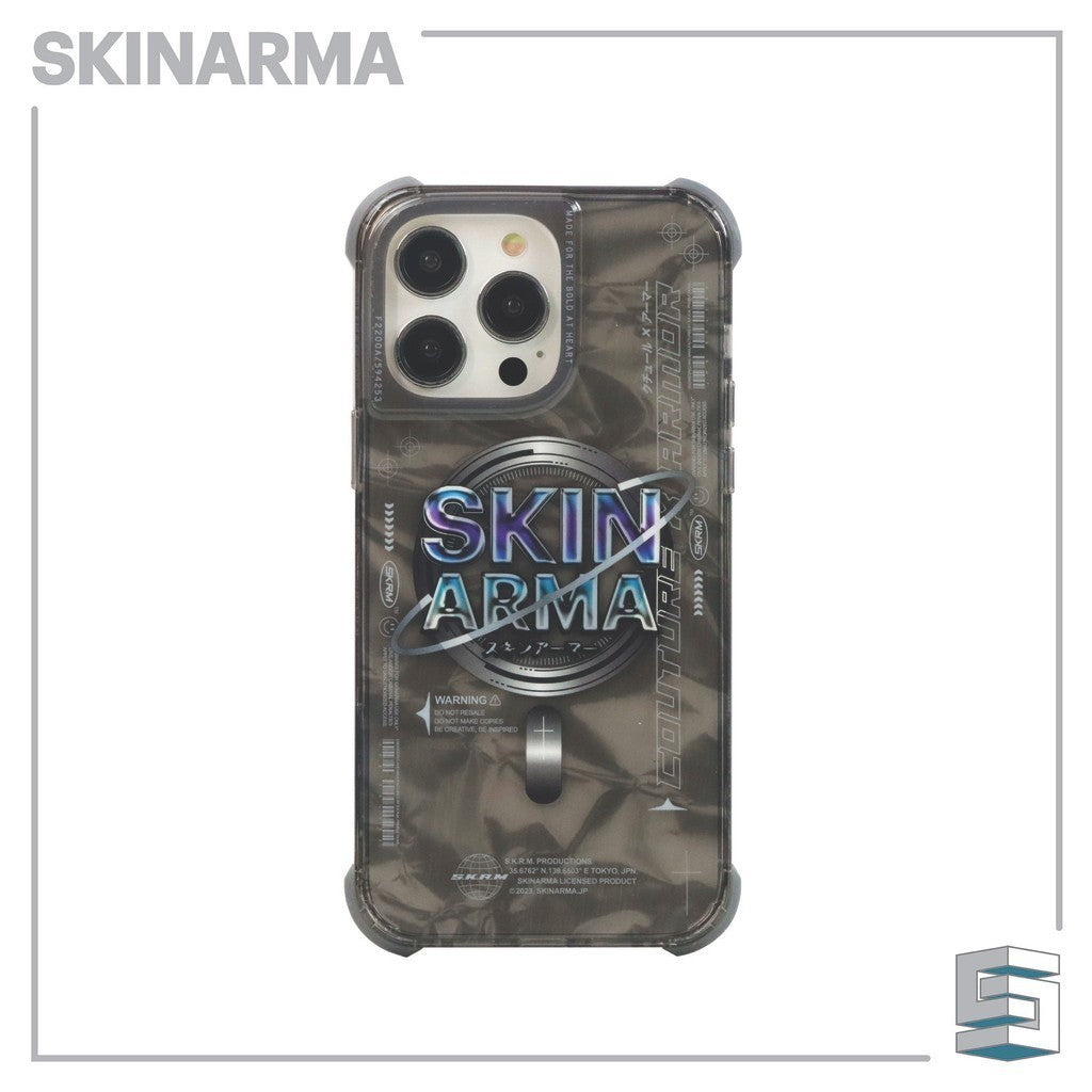 SKINARMA Gaikai MagCharge Case untuk iPhone 14/14 Pro (6.1) & 14 Plus/14 Pro Max (6.7) - Jelas, Hitam