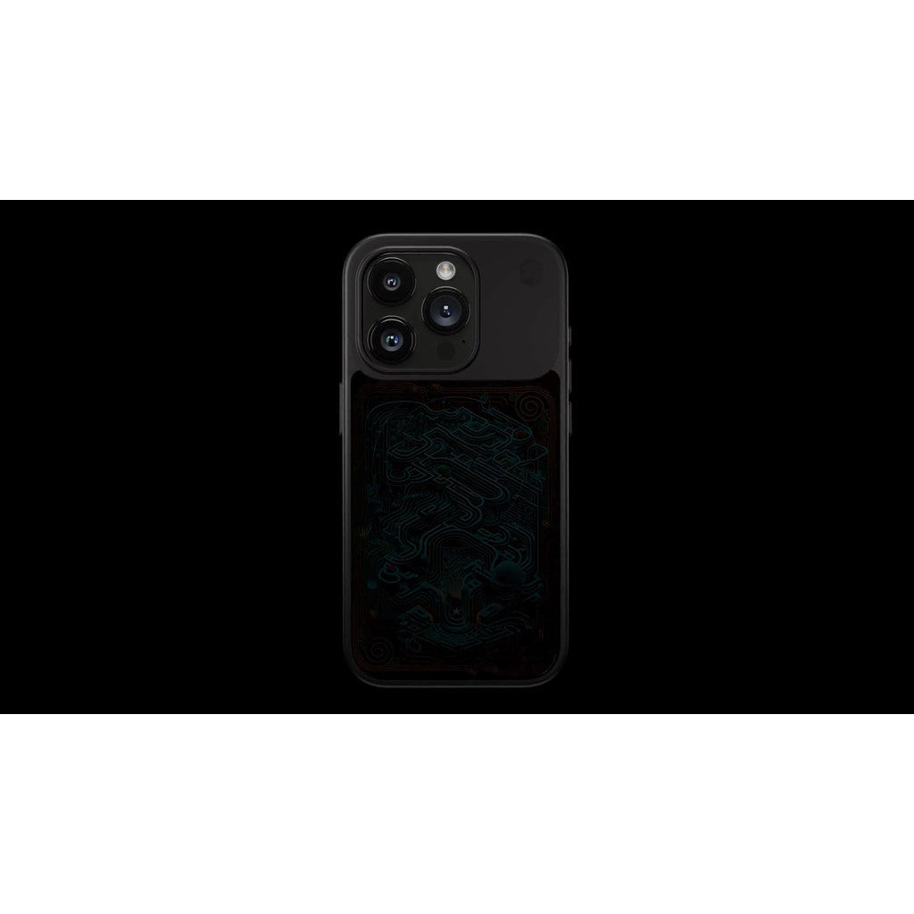 Sarung Telefon Siri iPhone 15 Barangan STM Mendedahkan Panas - Hitam Nyata