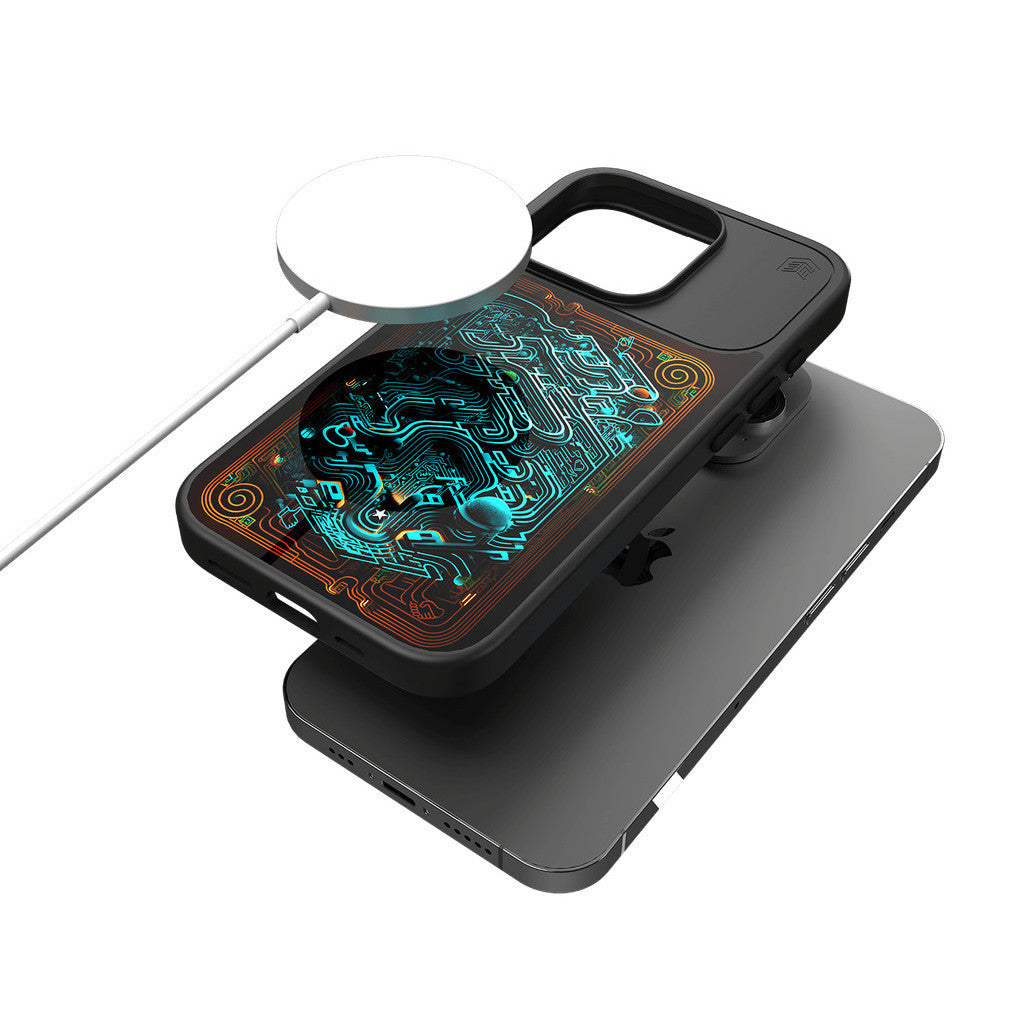 Sarung Telefon Siri iPhone 15 Barangan STM Mendedahkan Panas - Hitam Nyata