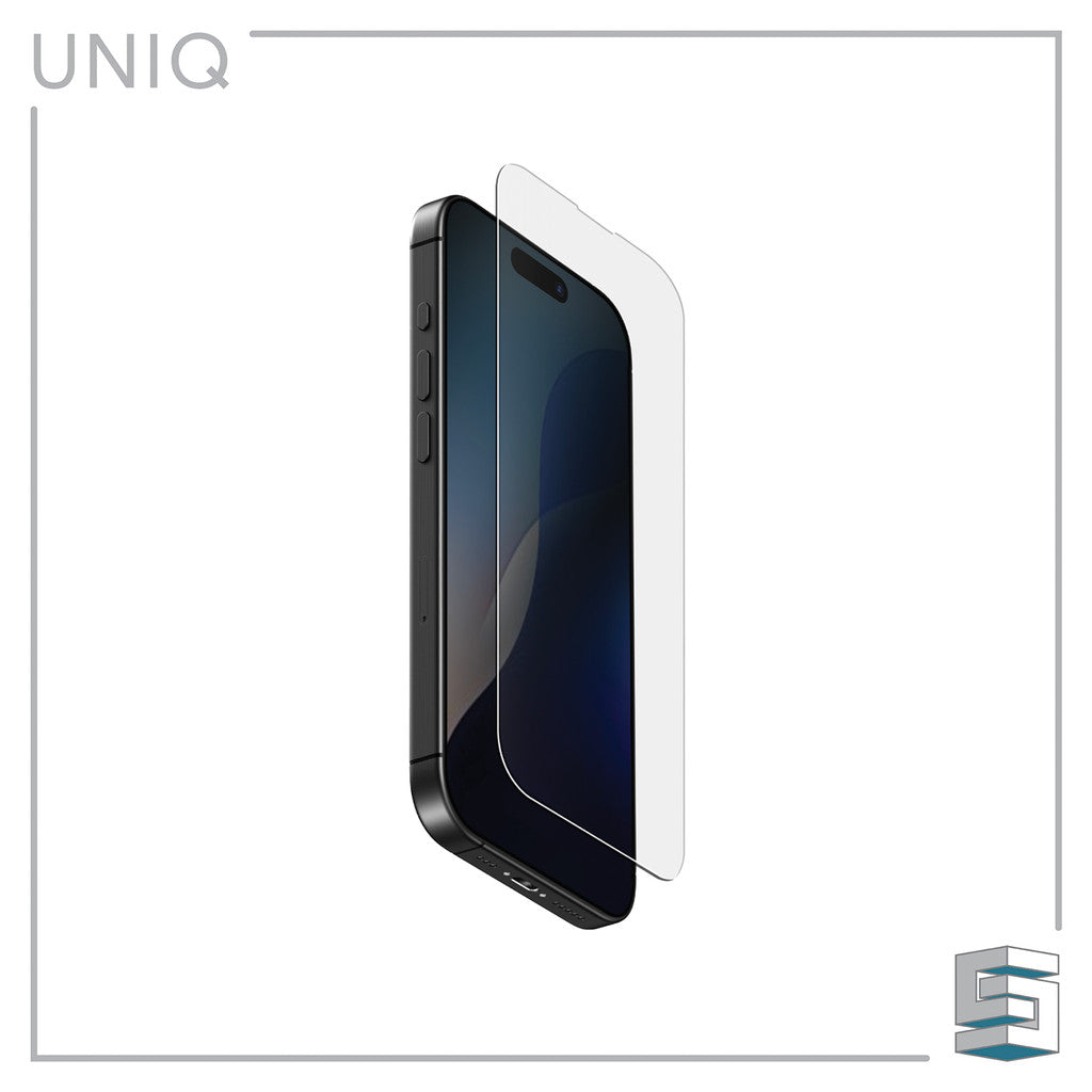 UNIQ OPTIX Glass for iPhone 16 (6.1) / 16 Plus (6.7) /16 Pro (6.3) / 16 Pro Max (6.9) Vivid Clear Matte Privacy