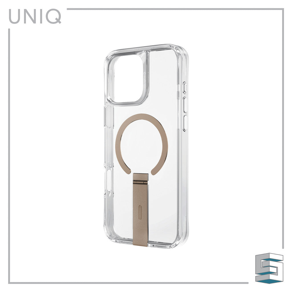 UNIQ Eleva Case with Built-in Aluminum Kickstand Magclick Case for iPhone 16 Pro (6.3) /16 Pro Max (6.9)