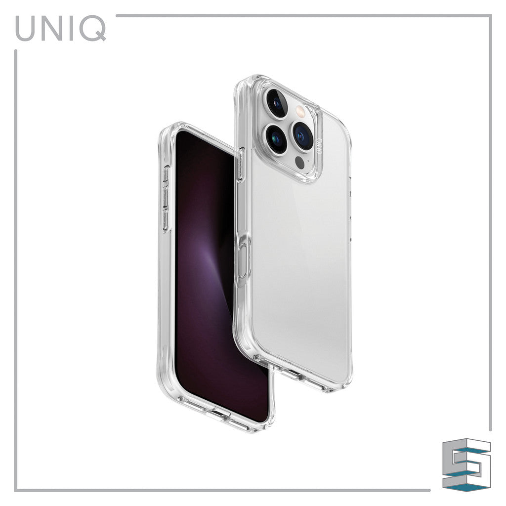 UNIQ Lifepro Xtreme Magclick Case for iPhone 16 (6.1) /16 Plus (6.7) /16 Pro (6.3) /16 Pro Max (6.9) Clear Smoke Tinsel