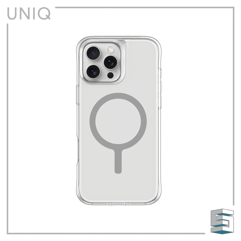 UNIQ Lifepro Xtreme Magclick Case for iPhone 16 (6.1) /16 Plus (6.7) /16 Pro (6.3) /16 Pro Max (6.9) Clear Smoke Tinsel