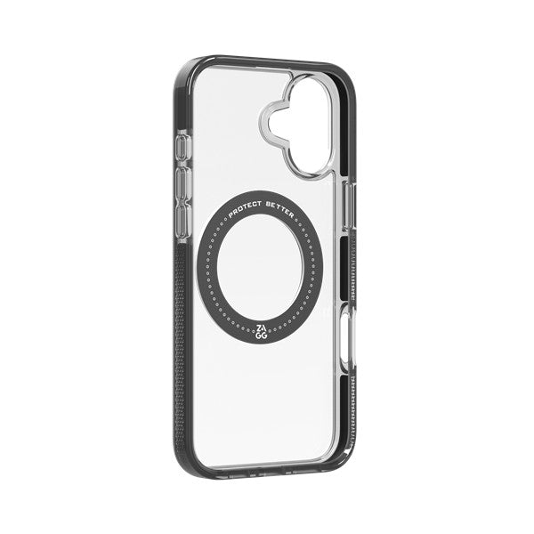 ZAGG Santa Cruz Snap Case untuk iPhone 16 Series dengan 360 Rotate Stand - Hitam