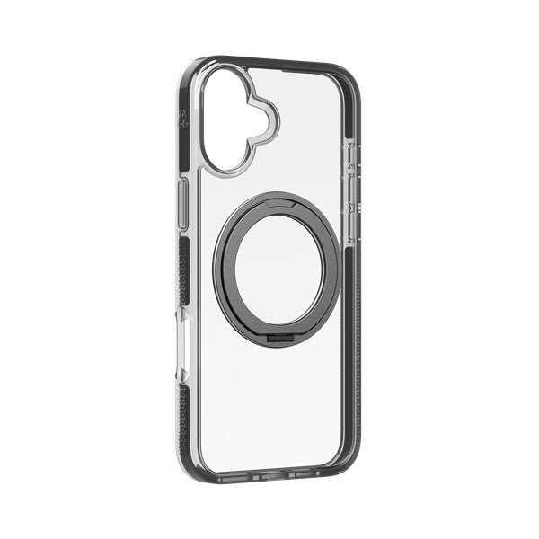 ZAGG Santa Cruz Snap Case untuk iPhone 16 Series dengan 360 Rotate Stand - Hitam
