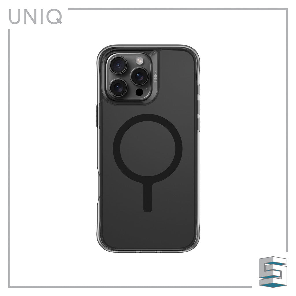 UNIQ Lifepro Xtreme Magclick Case for iPhone 16 (6.1) /16 Plus (6.7) /16 Pro (6.3) /16 Pro Max (6.9) Clear Smoke Tinsel