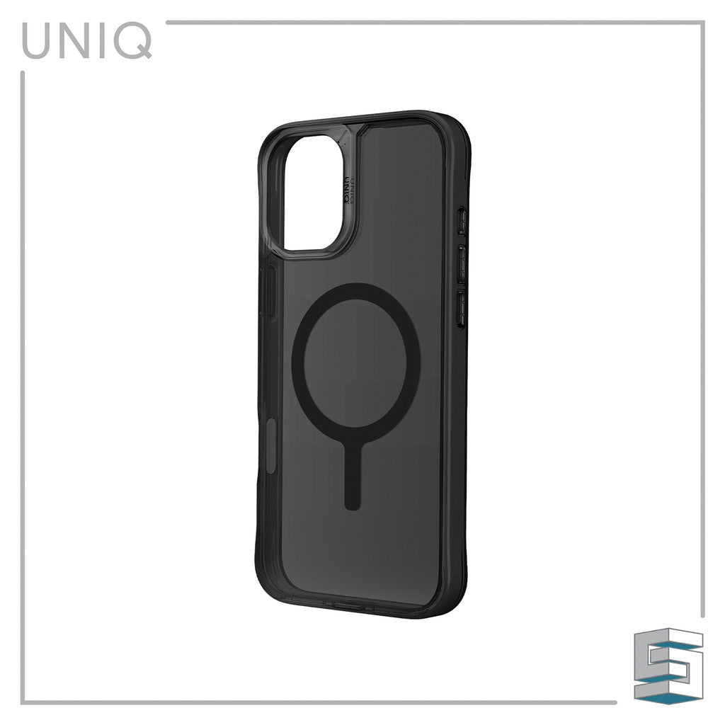UNIQ Lifepro Xtreme Magclick Case for iPhone 16 (6.1) /16 Plus (6.7) /16 Pro (6.3) /16 Pro Max (6.9) Clear Smoke Tinsel