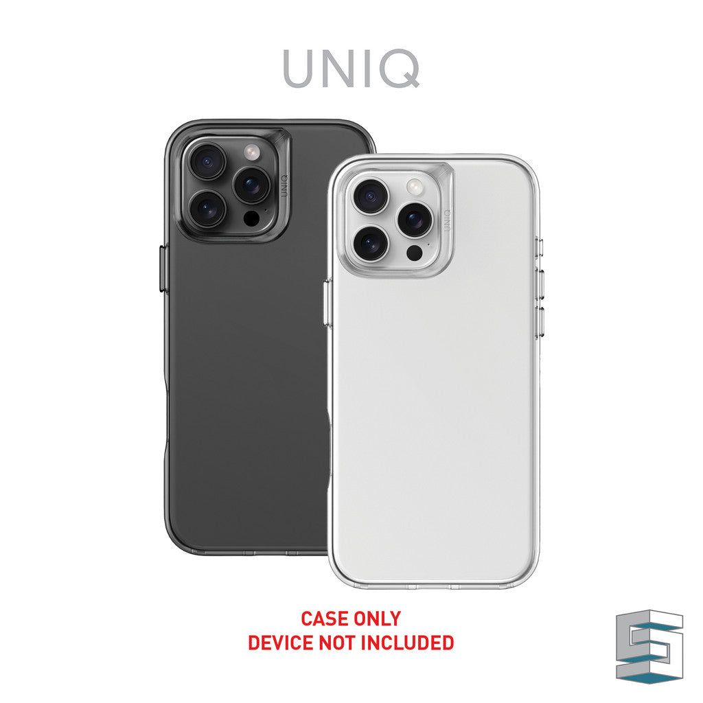 UNIQ Air Fender Case for iPhone 16 (6.1) / 16 Plus (6.7) /16 Pro (6.3) / 16 Pro Max (6.9) Transparent Smoke Fully TPU