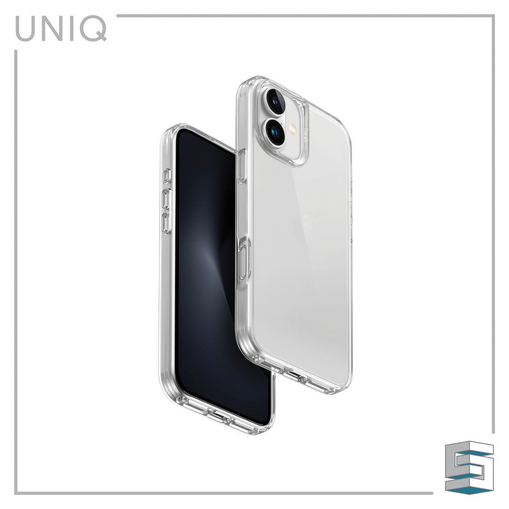 UNIQ Air Fender Case for iPhone 16 (6.1) / 16 Plus (6.7) /16 Pro (6.3) / 16 Pro Max (6.9) Transparent Smoke Fully TPU