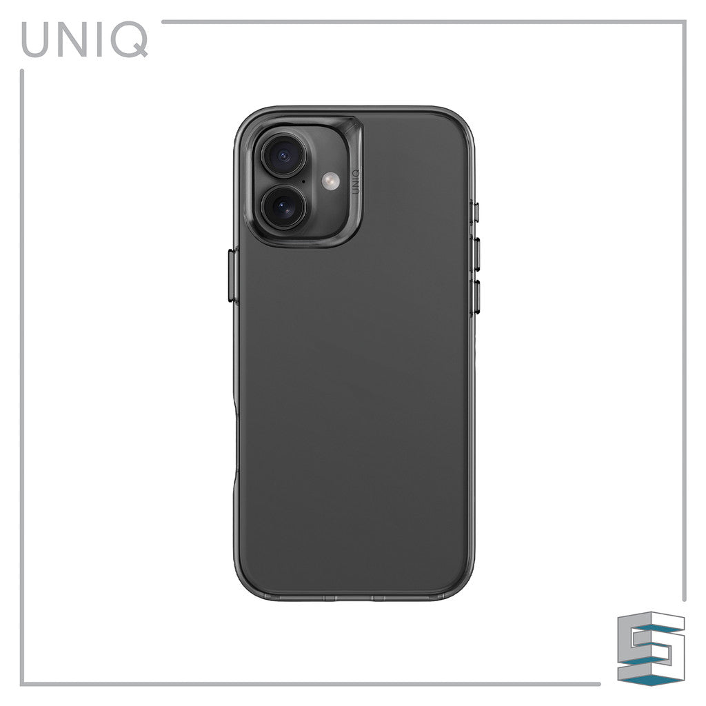 UNIQ Air Fender Case for iPhone 16 (6.1) / 16 Plus (6.7) /16 Pro (6.3) / 16 Pro Max (6.9) Transparent Smoke Fully TPU