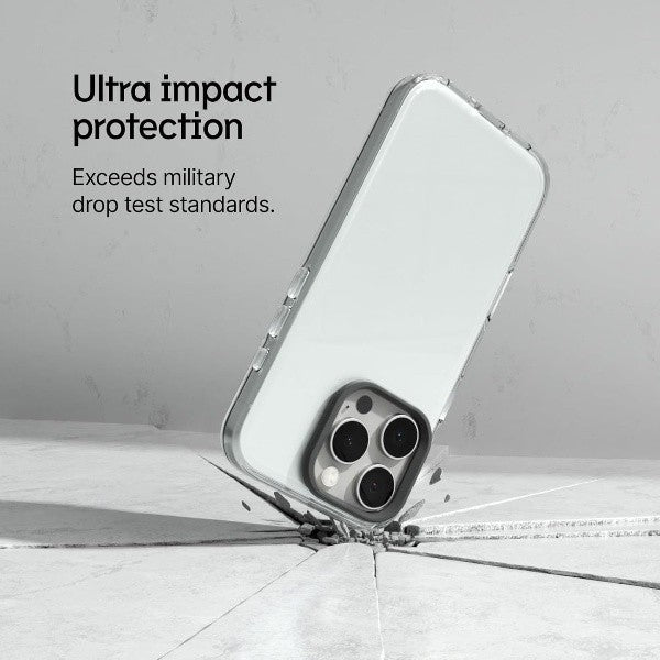 Sarung Jelas RhinoShield Serasi dengan iPhone 16 / Pro / Pro Max / Plus Rintangan Kekuningan Lanjutan