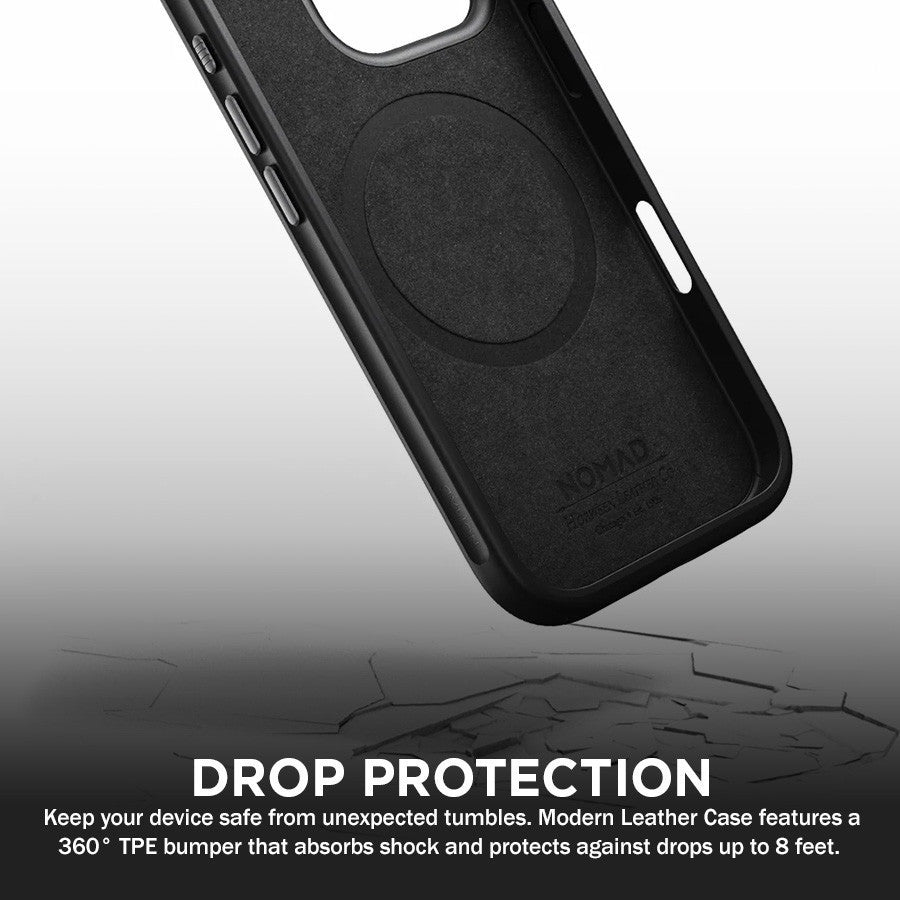 NOMAD Modern Leather Case iPhone 16 / Pro / Pro Max / Plus (Premium) Nomad Leather