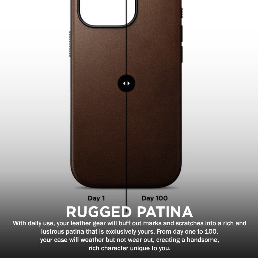 NOMAD Modern Leather Case iPhone 16 / Pro / Pro Max / Plus (Premium) Nomad Leather