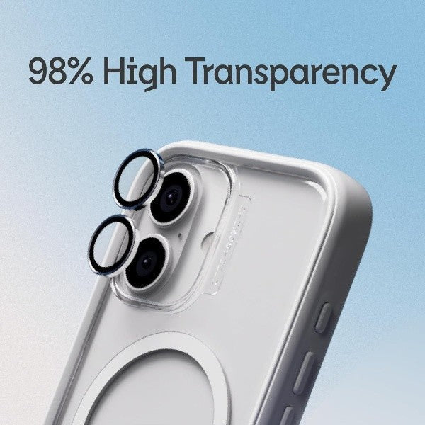 Pelindung Lensa Kamera Kaca Terbaja RhinoShield 9H iPhone 16 Pro / 16 Pro Max Kesan dan Ketahanan Gores