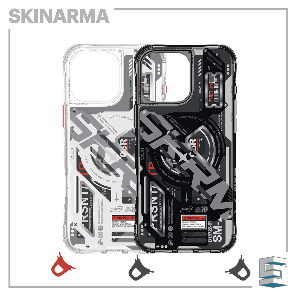 SKINARMA Ekho Magsafe Case untuk iPhone 16 Pro (6.3)/16 Pro Max (6.9) - Hitam/ Jelas