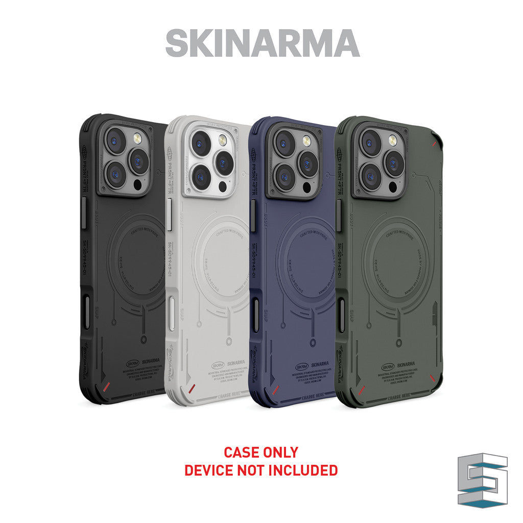 Sarung SKINARMA Mecha Magcharge untuk iPhone 16 Pro (6.3)/16 Pro Max (6.9) Hitam/ Tentera Laut/ Zaitun/ Kelabu Muda