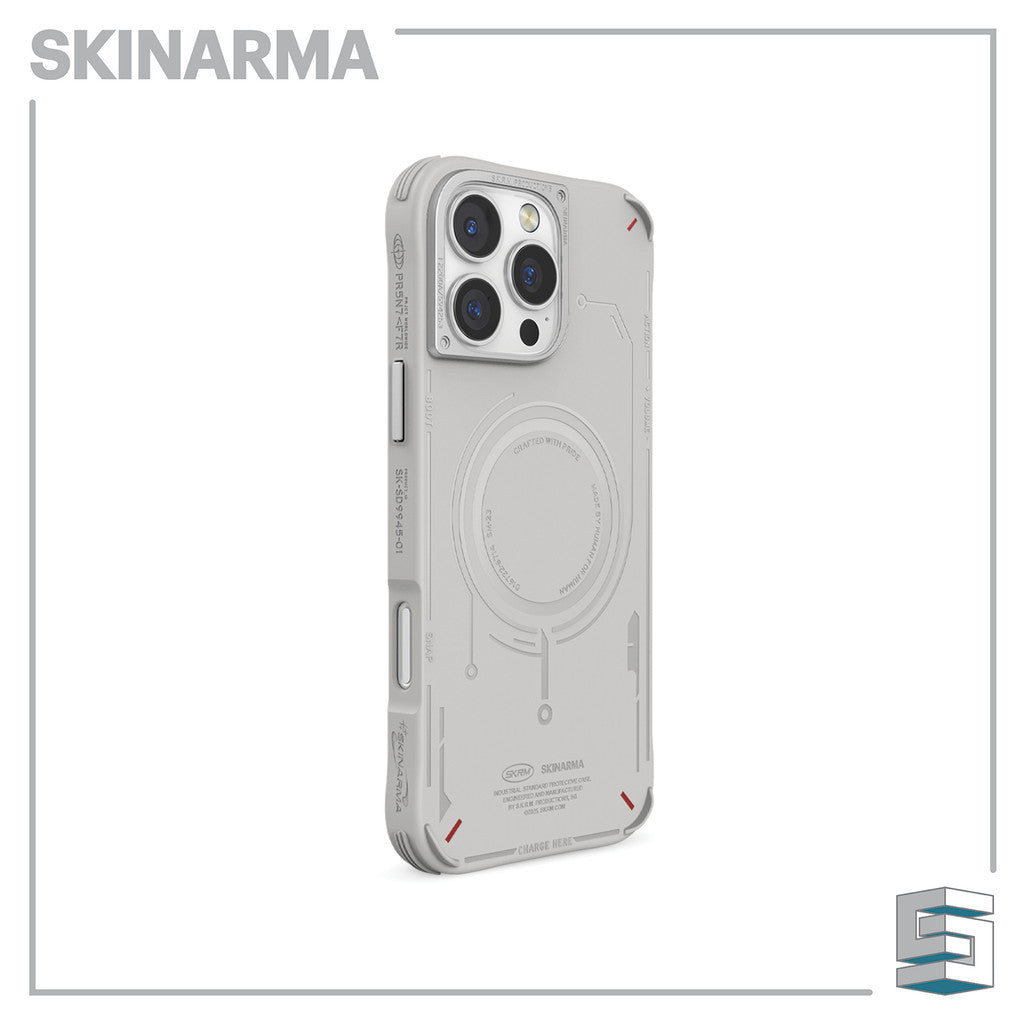 Sarung SKINARMA Mecha Magcharge untuk iPhone 16 Pro (6.3)/16 Pro Max (6.9) Hitam/ Tentera Laut/ Zaitun/ Kelabu Muda