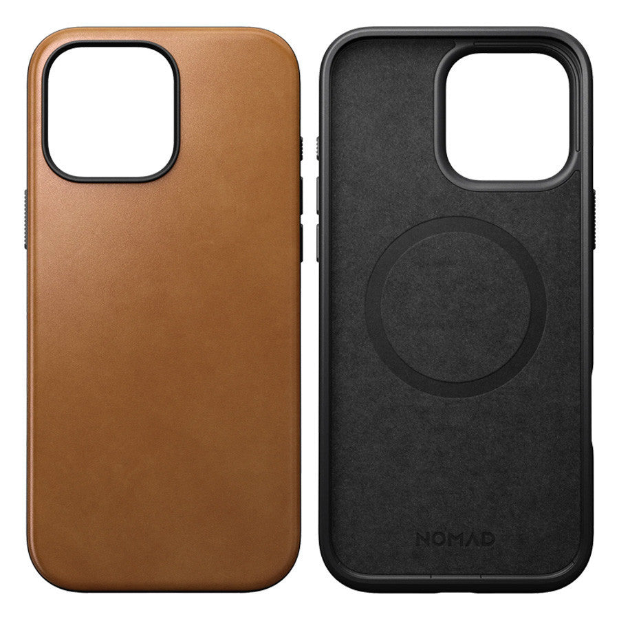 NOMAD Modern Leather Case iPhone 16 / Pro / Pro Max / Plus (Premium) Nomad Leather