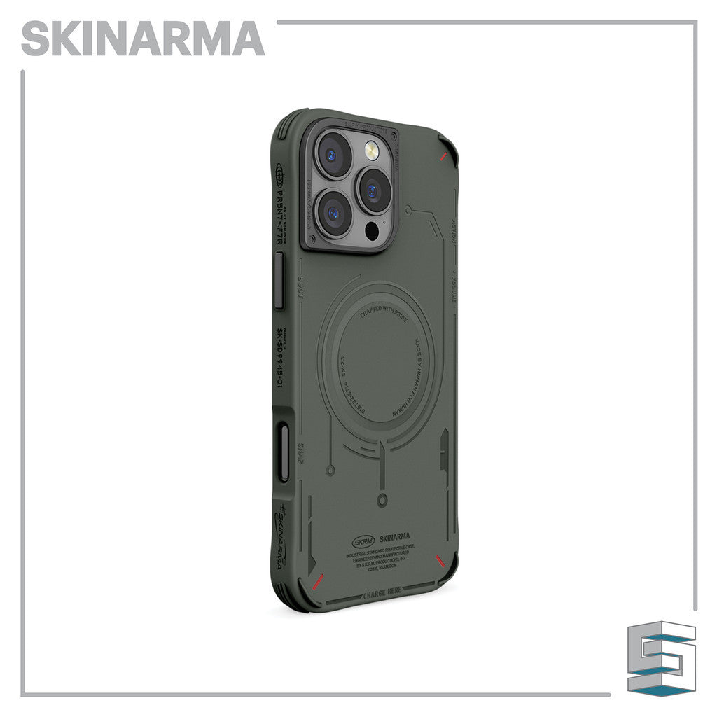 Sarung SKINARMA Mecha Magcharge untuk iPhone 16 Pro (6.3)/16 Pro Max (6.9) Hitam/ Tentera Laut/ Zaitun/ Kelabu Muda