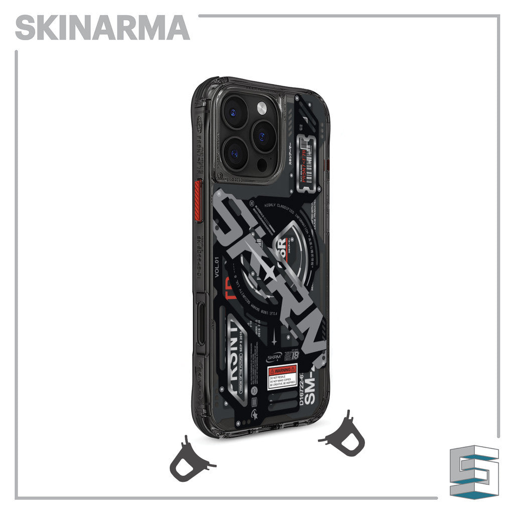 SKINARMA Ekho Magsafe Case untuk iPhone 16 Pro (6.3)/16 Pro Max (6.9) - Hitam/ Jelas