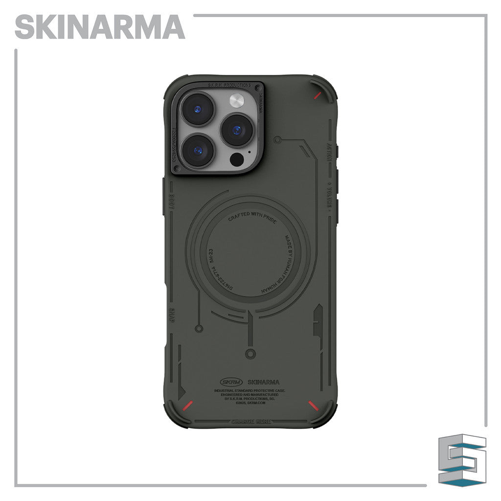 Sarung SKINARMA Mecha Magcharge untuk iPhone 16 Pro (6.3)/16 Pro Max (6.9) Hitam/ Tentera Laut/ Zaitun/ Kelabu Muda