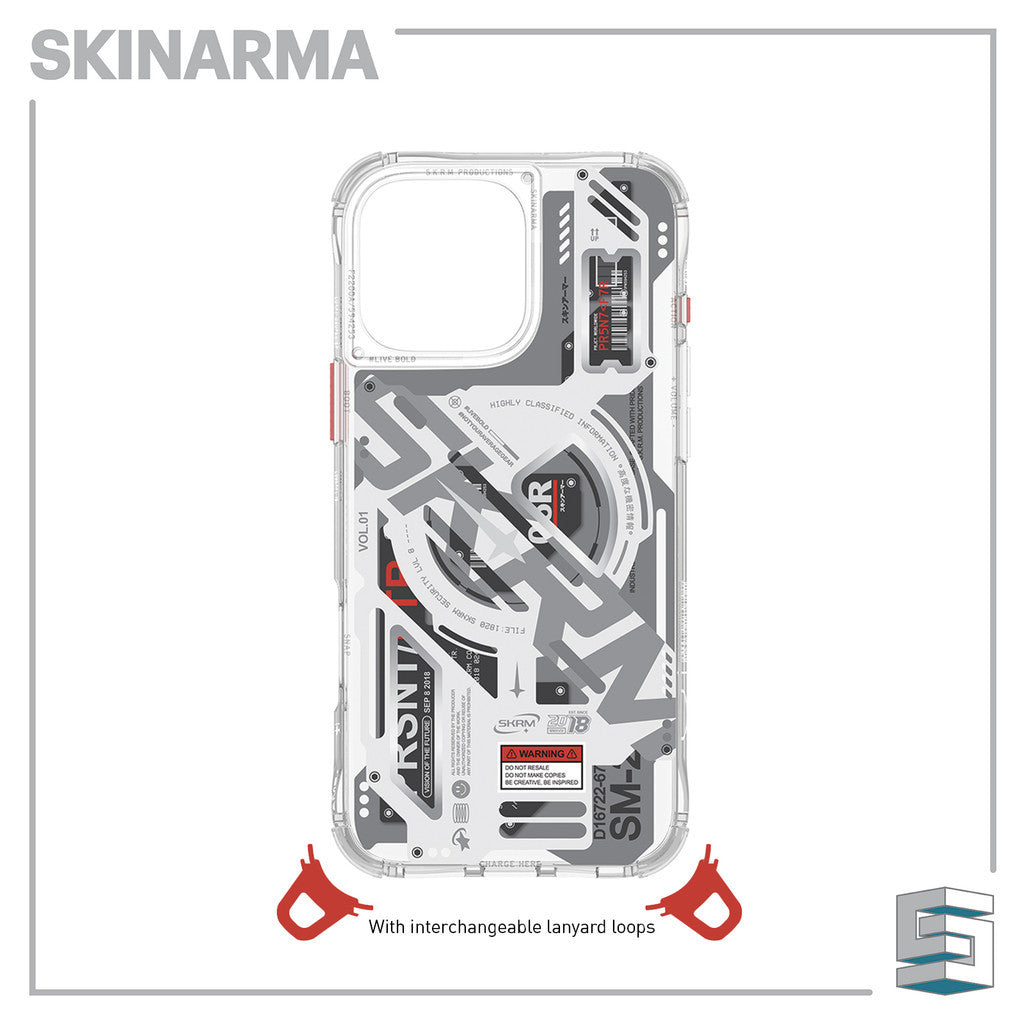 SKINARMA Ekho Magsafe Case untuk iPhone 16 Pro (6.3)/16 Pro Max (6.9) - Hitam/ Jelas
