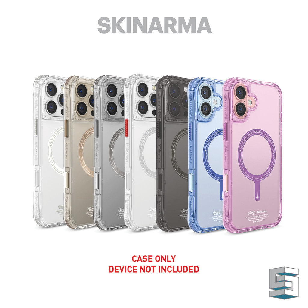 SKINARMA Saido Mag-Charge Case for iPhone 16 (6.1)/16 Plus (6.7)/16 Pro (6.3)/16 Pro Max (6.9) Clear Niteglow Prime