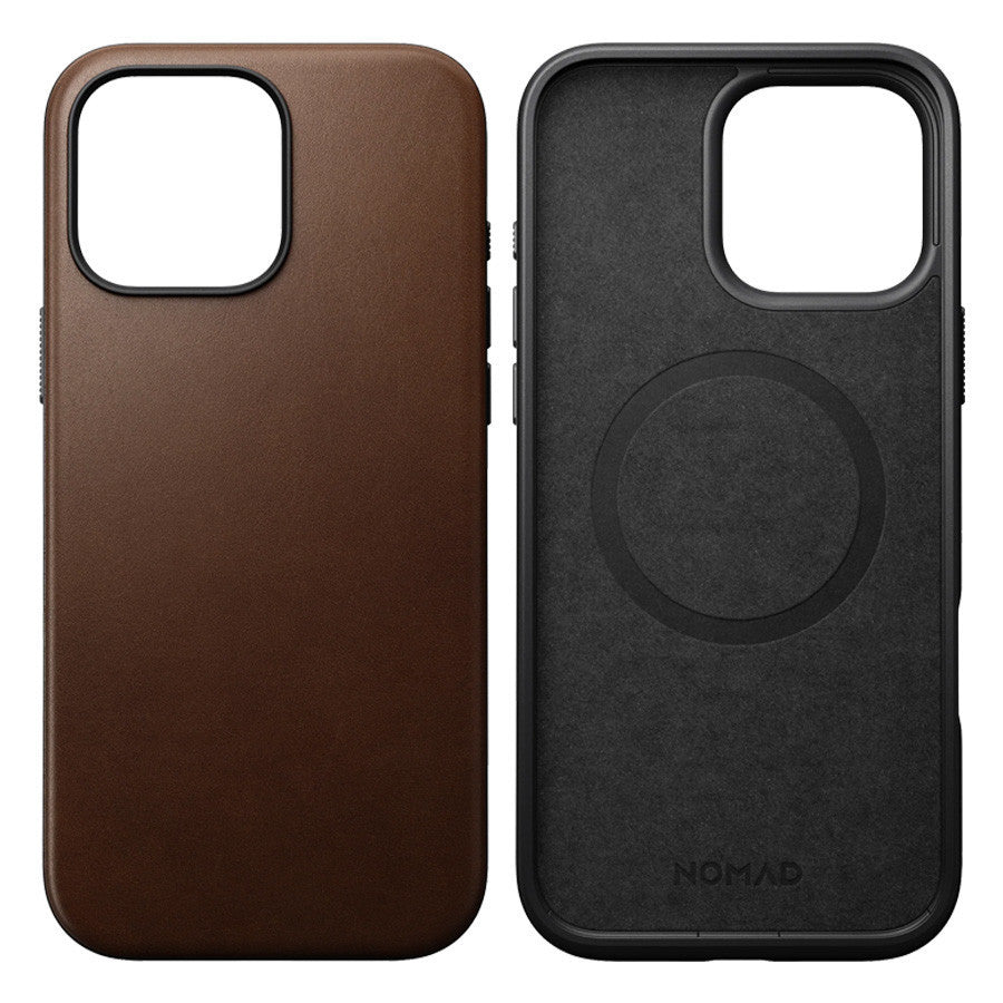 NOMAD Modern Leather Case iPhone 16 / Pro / Pro Max / Plus (Premium) Nomad Leather