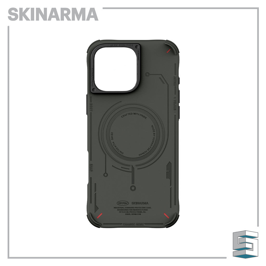 Sarung SKINARMA Mecha Magcharge untuk iPhone 16 Pro (6.3)/16 Pro Max (6.9) Hitam/ Tentera Laut/ Zaitun/ Kelabu Muda