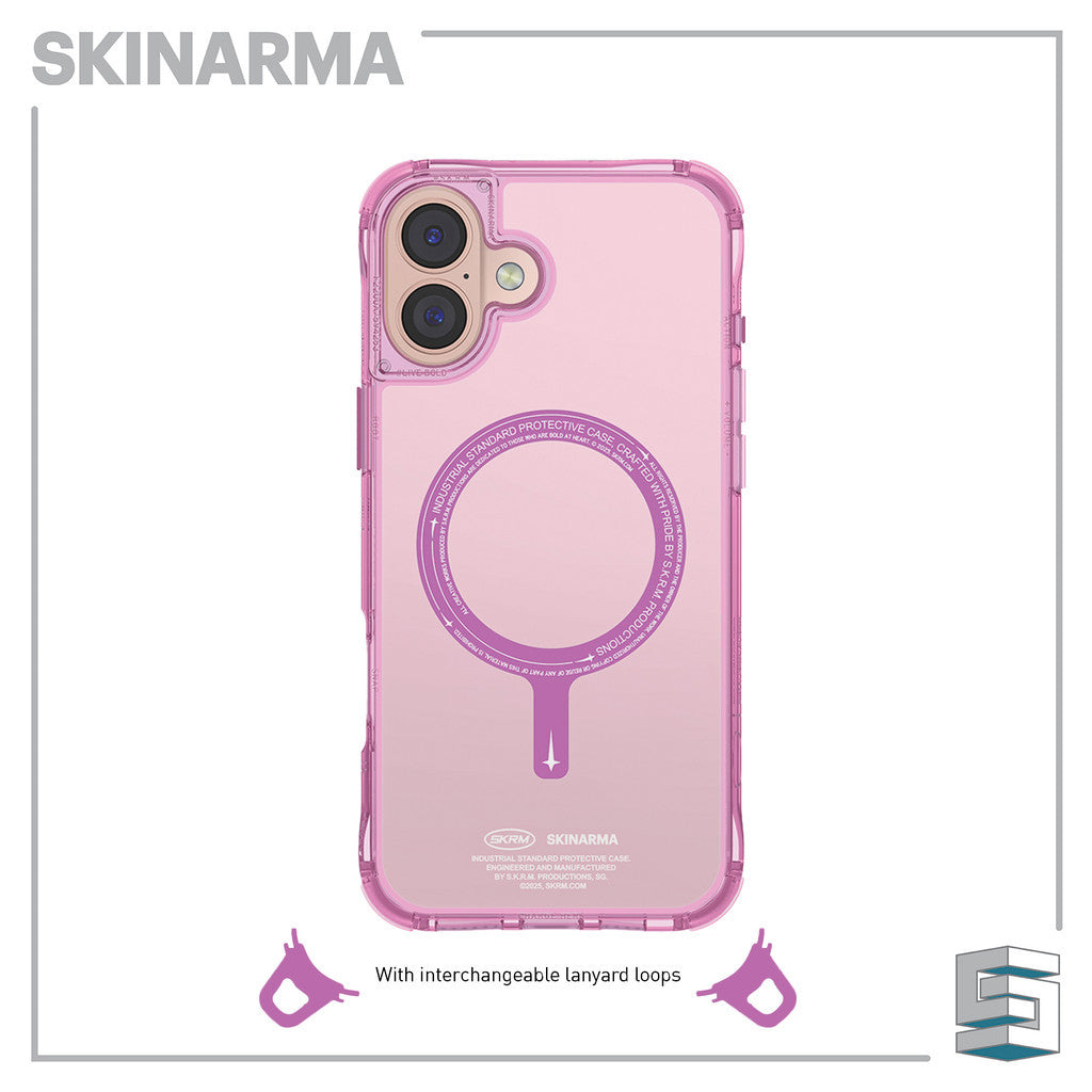 SKINARMA Saido Mag-Charge Case for iPhone 16 (6.1)/16 Plus (6.7)/16 Pro (6.3)/16 Pro Max (6.9) Clear Niteglow Prime