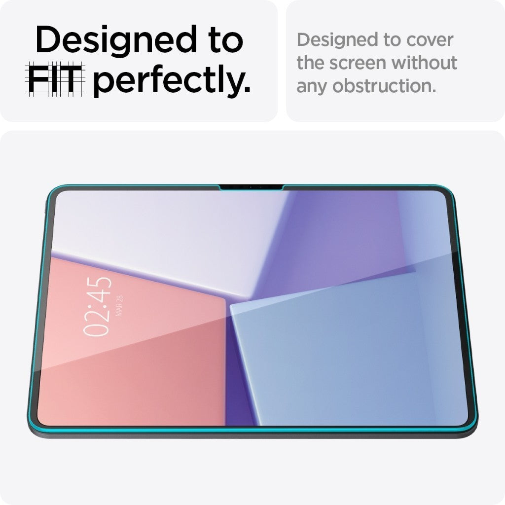 Spigen iPad Pro 13" (2024) Pelindung Skrin Glas tR Slim HD iPad Pro 13 inci Kaca Terbaja dengan Pertahanan 9J