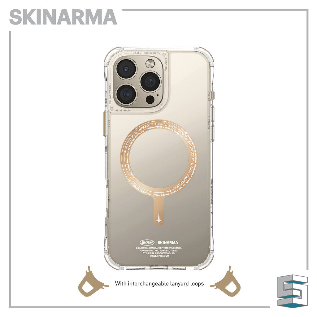SKINARMA Saido Mag-Charge Case for iPhone 16 (6.1)/16 Plus (6.7)/16 Pro (6.3)/16 Pro Max (6.9) Clear Niteglow Prime