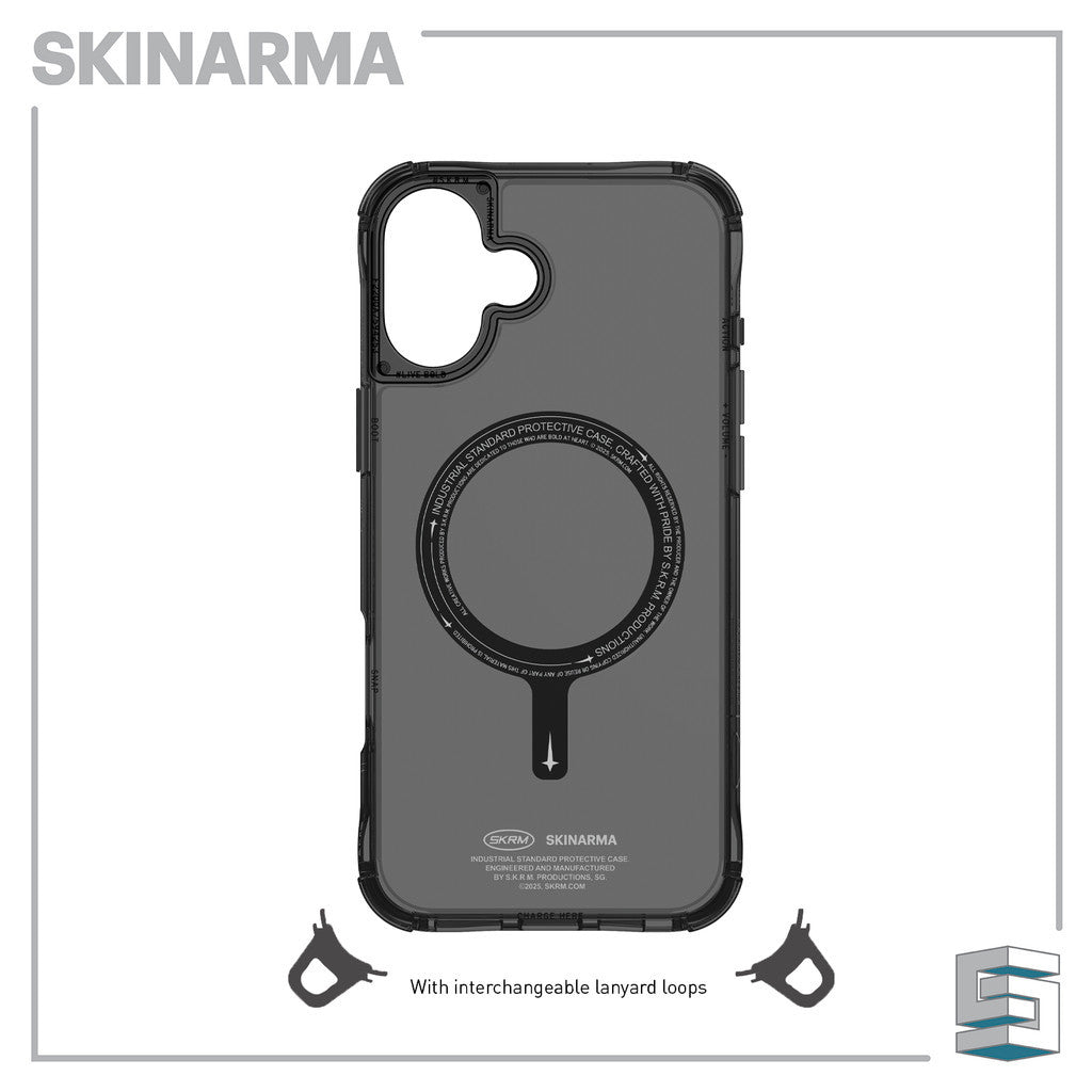 SKINARMA Saido Mag-Charge Case for iPhone 16 (6.1)/16 Plus (6.7)/16 Pro (6.3)/16 Pro Max (6.9) Clear Niteglow Prime