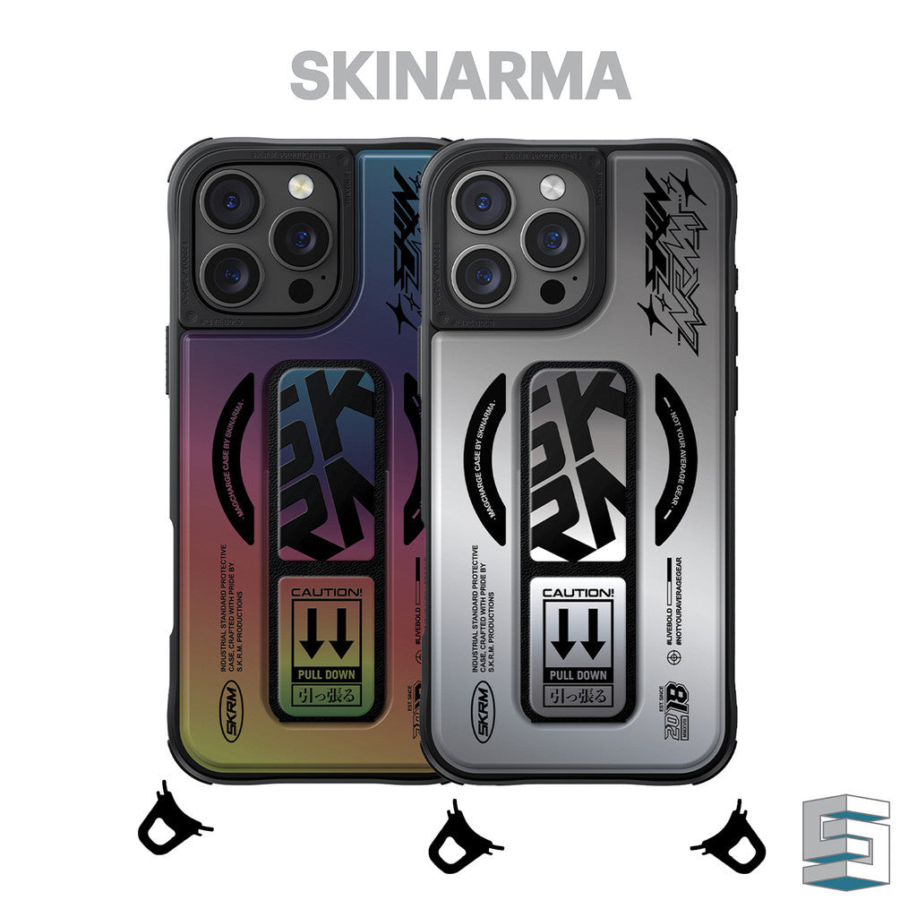 SKINARMA Kira Kobai Magcharge Case untuk iPhone 16 Pro (6.3)/16 Pro Max (6.9) - Hologram/ Chrome