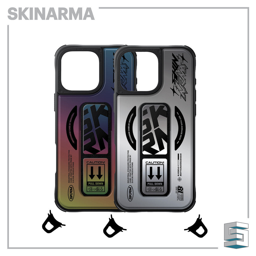 SKINARMA Kira Kobai Magcharge Case untuk iPhone 16 Pro (6.3)/16 Pro Max (6.9) - Hologram/ Chrome