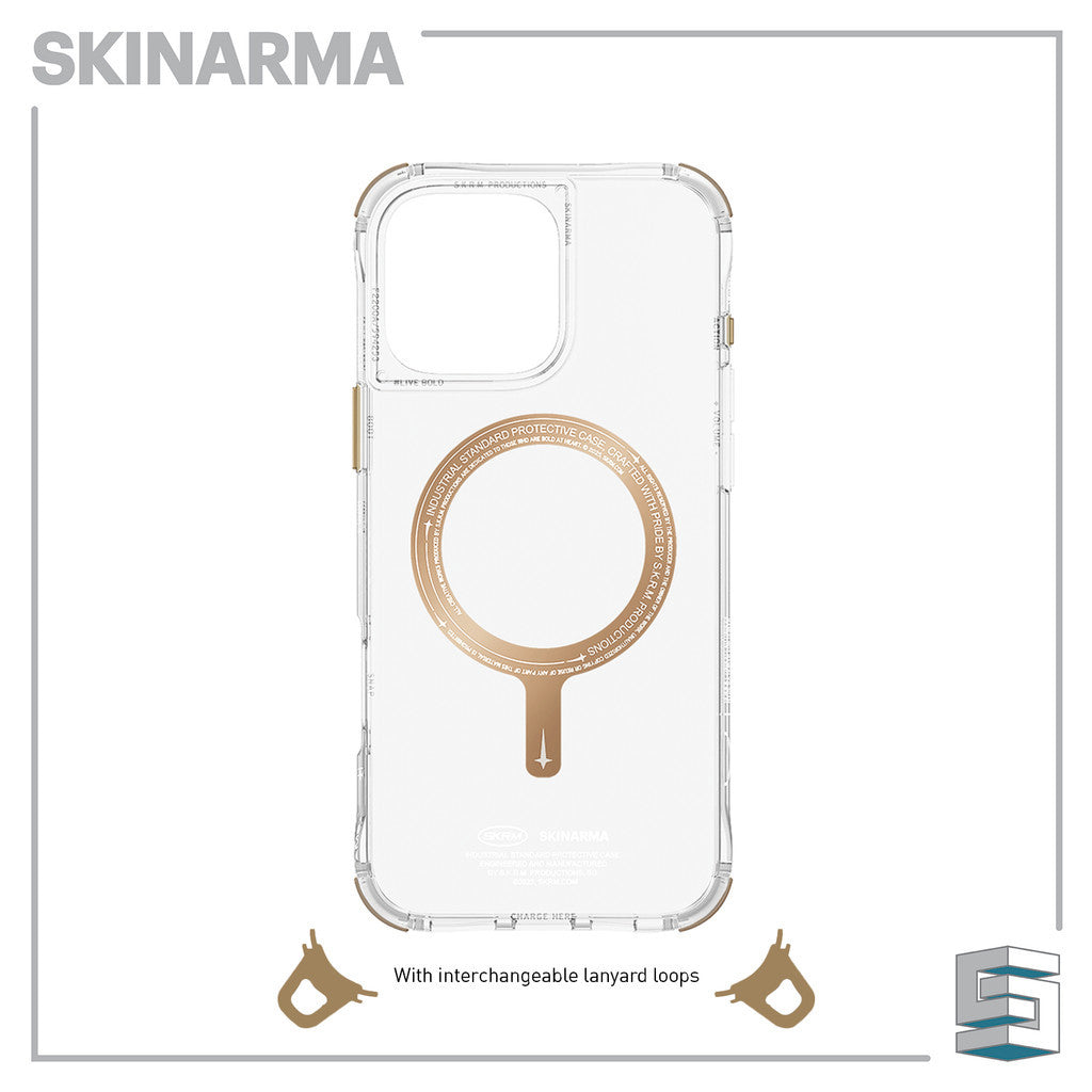 SKINARMA Saido Mag-Charge Case for iPhone 16 (6.1)/16 Plus (6.7)/16 Pro (6.3)/16 Pro Max (6.9) Clear Niteglow Prime