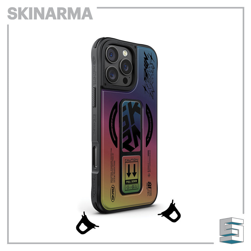 SKINARMA Kira Kobai Magcharge Case untuk iPhone 16 Pro (6.3)/16 Pro Max (6.9) - Hologram/ Chrome