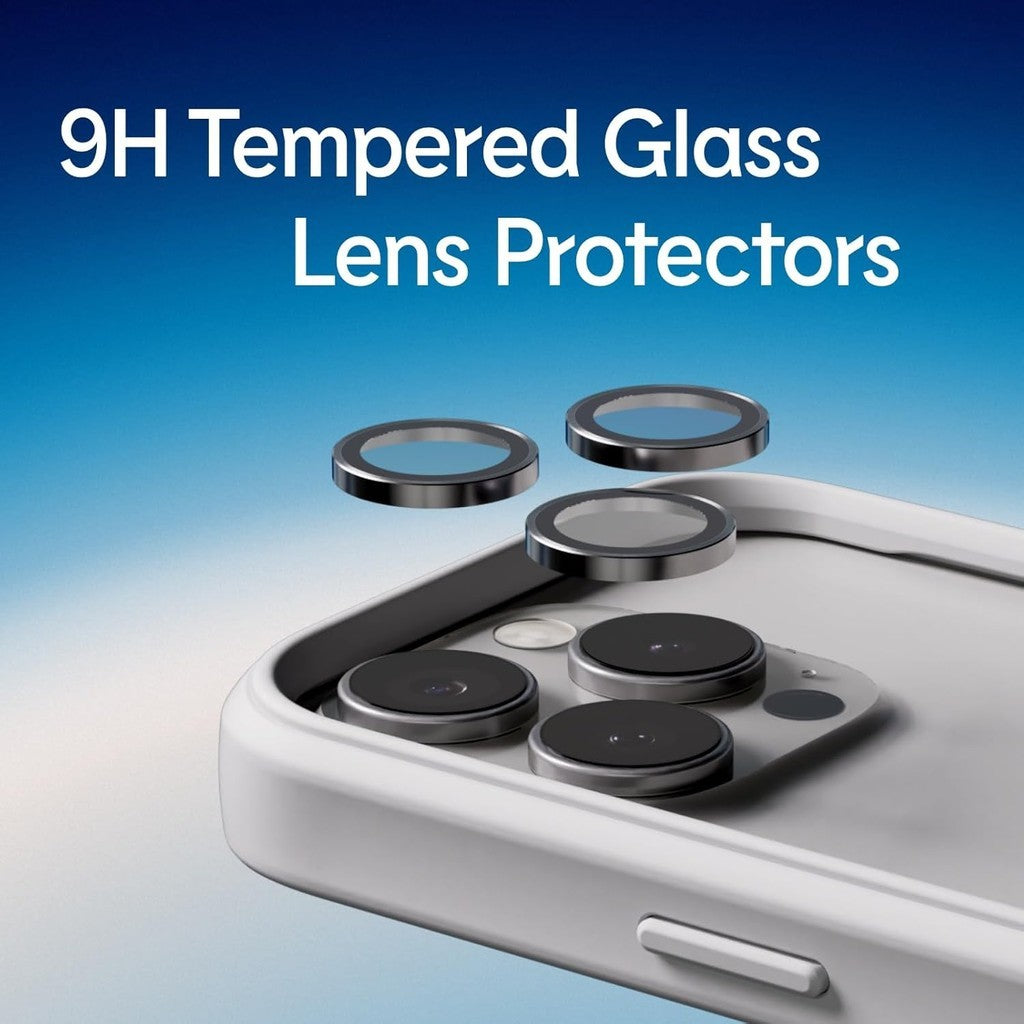 RhinoShield 9H Pelindung Lensa Kamera Kaca Terbaja iPhone 16/16 Plus | Kesan dan Ketahanan Gores
