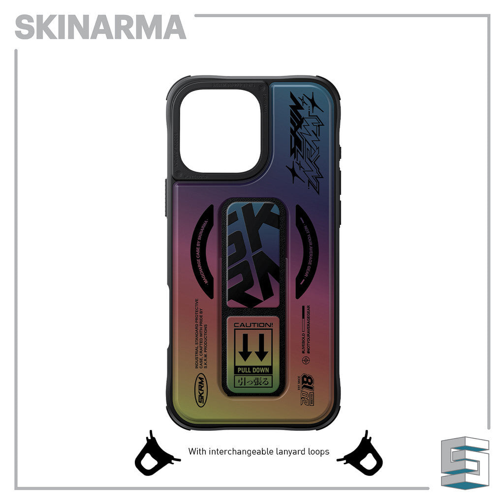 SKINARMA Kira Kobai Magcharge Case untuk iPhone 16 Pro (6.3)/16 Pro Max (6.9) - Hologram/ Chrome