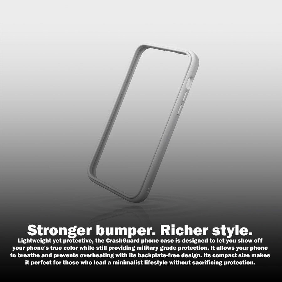 Sarung Bampar CrashGuard RhinoShield Serasi dengan Perlindungan Jatuh iPhone 16 / Pro / Pro Max / Plus 3.5M / 11 kaki