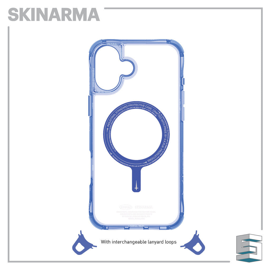 SKINARMA Saido Mag-Charge Case for iPhone 16 (6.1)/16 Plus (6.7)/16 Pro (6.3)/16 Pro Max (6.9) Clear Niteglow Prime