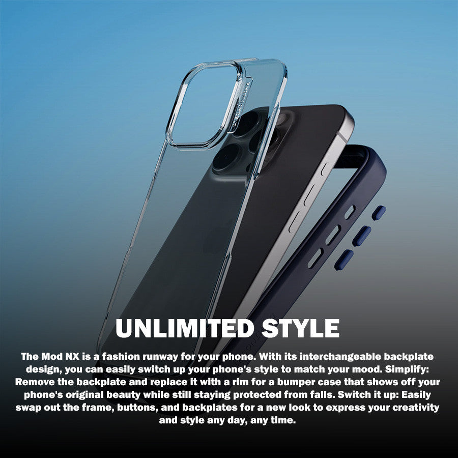 Sarung Pelindung Modular RhinoShield MOD NX Serasi untuk iPhone 16 / Pro / Pro Max / Plus