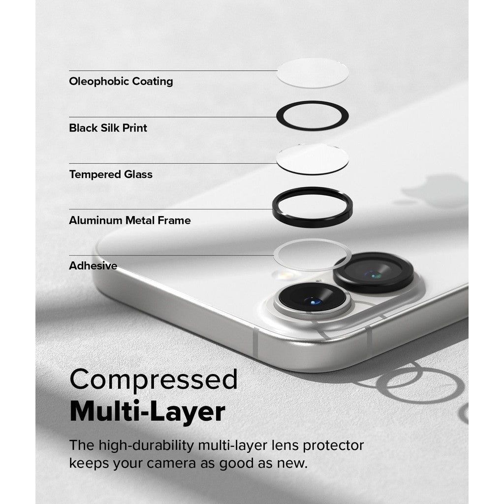 Ringke Camera Lens Frame Glass For iPhone 16 Plus | 16