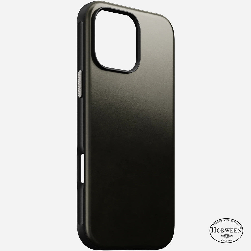 Sarung Kulit Moden Nomad Horween iPhone 16 / Pro / Pro Max / Plus