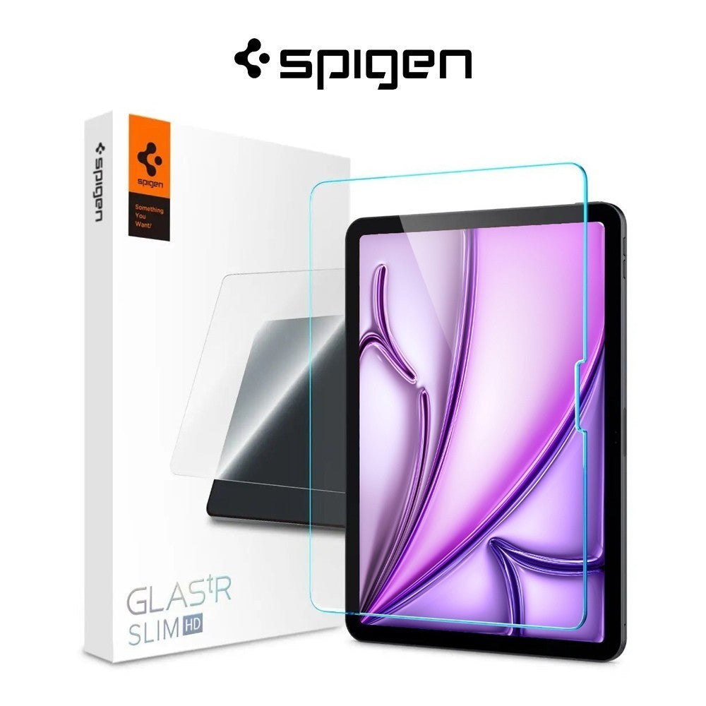 Spigen iPad Air 13" (2024) Pelindung Skrin Glas tR Slim HD iPad Air 13" Kaca Terbaja dengan Pertahanan 9H